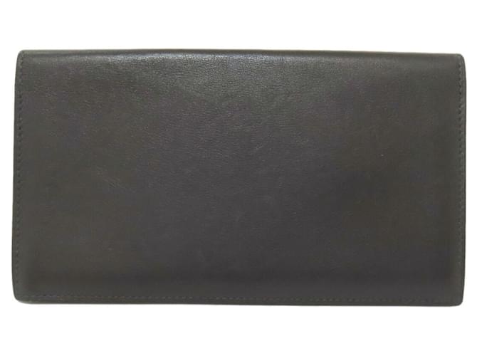 Hermès Hermes Citizen Twill Long Silkin Wallet Brown Leather  ref.2092893
