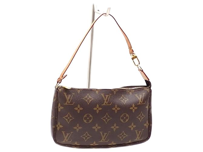 Louis Vuitton Pochette Clés Brown Cloth  ref.2093574