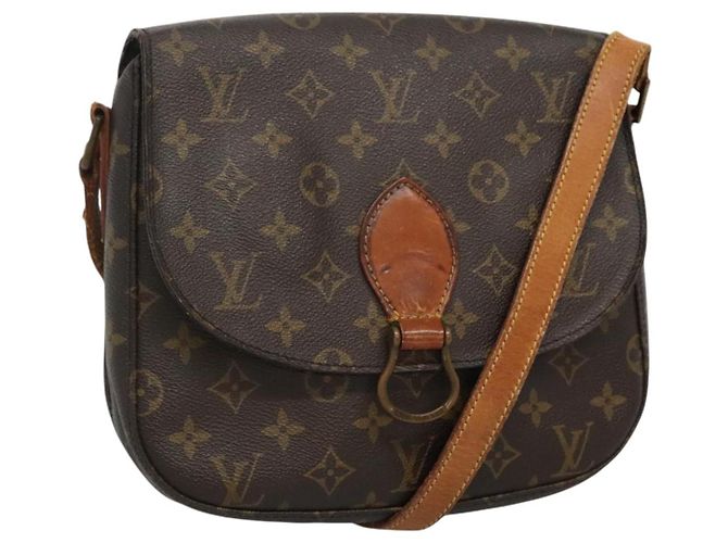 Saint-Cloud LOUIS VUITTON Monogram Saint Cloud GM Bolsa de Ombro M51242 LV Auth BA382 Monograma