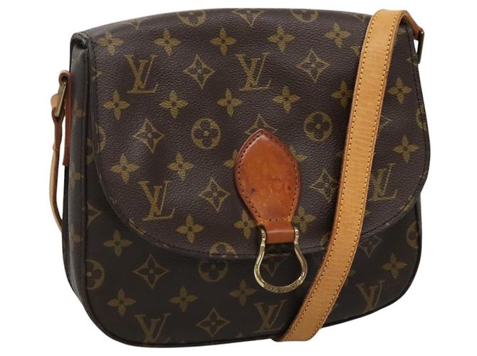 LOUIS VUITTON Monogram Saint Cloud GM Bolsa de Hombro M51242 LV Auth BA411 Monograma