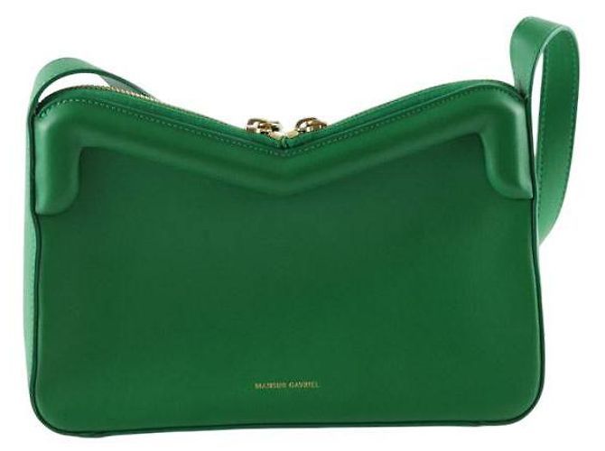 Mansur Gavriel Grüne Lederhandtasche