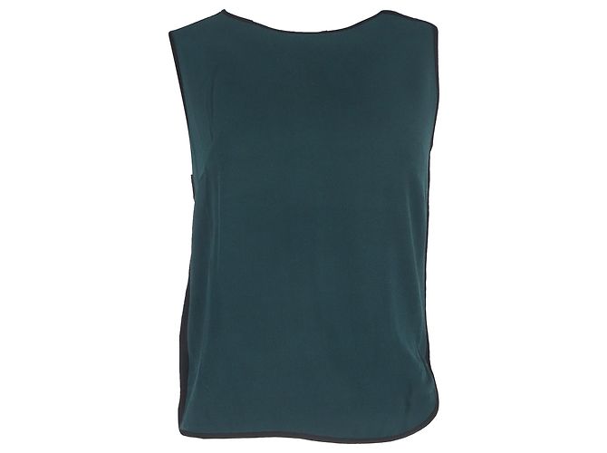 Blusa sem mangas Sandro em viscose verde