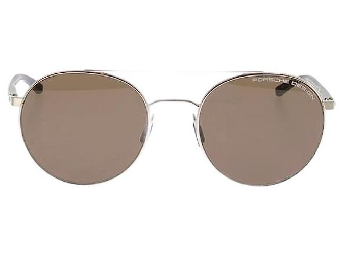 Autre Marque NON SIGNE / UNSIGNED Sunglasses T.  Metal Brown