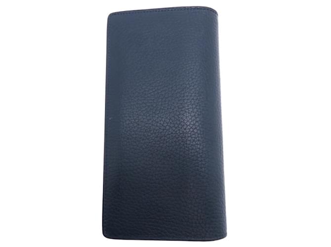Louis Vuitton Portefeuille Brazza Men's Long Wallet Blue  ref.2094877
