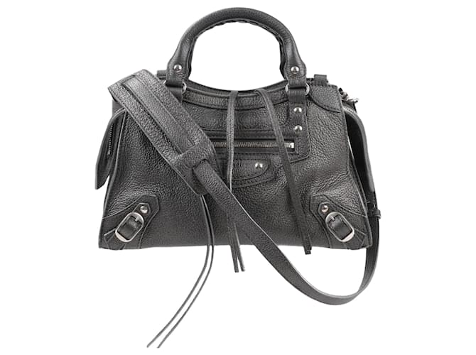 Balenciaga Mini Neo Classic City Leather 2Way Handbag in Grey 679231  ref.2095564
