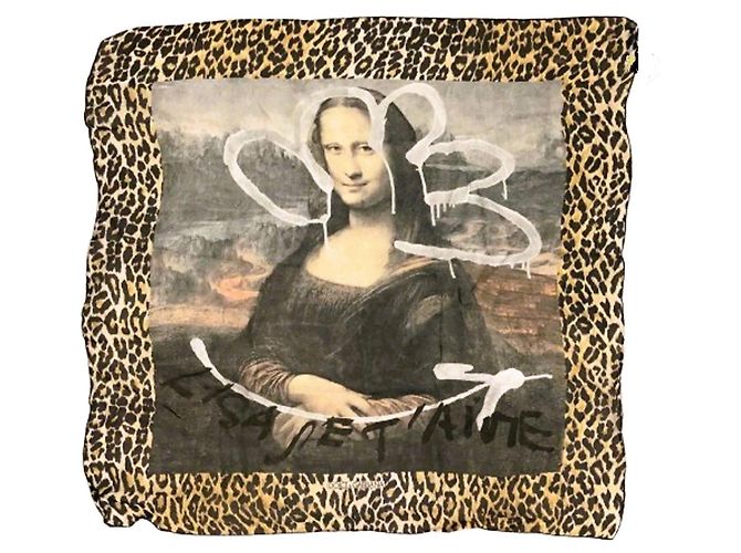 Silk scarf 'Monna Lisa' Dolce & Gabbana