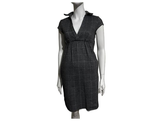 Diane Von Furstenberg Vintage Bund Kleid von DvF aus einem Tweet Grau