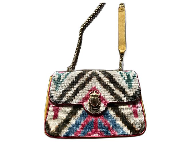 Bolsa de mão Claris Virot AVA em pele Multicor