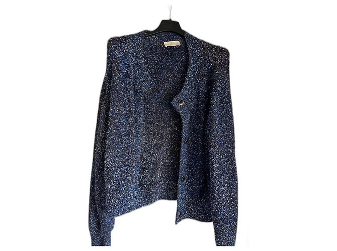 Autre Marque MOMONI Strickjacke aus Wolle blau mit Lurex M
