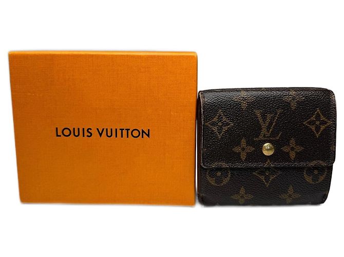 Vintage Louis Vuitton Monogram Dauphine monogram leather wallet Brown