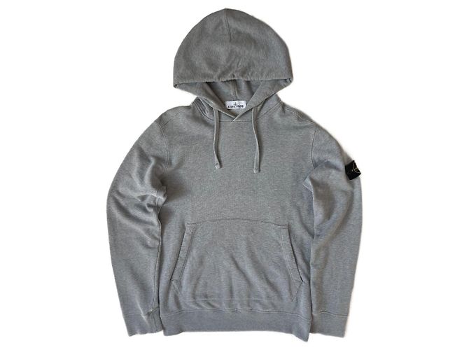 Stone Island Sudadera de piedra gris, talla L.