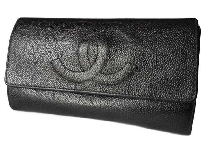 Cartera Chanel Caviar Negra Negro