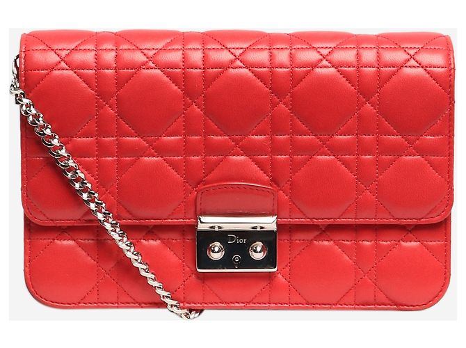 Boyy Bolsa de ombro de couro vermelho