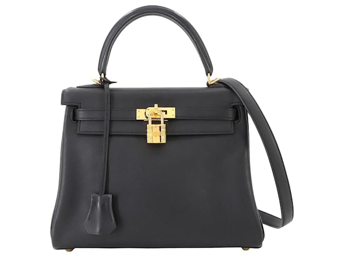 Hermès Kelly 25 Black Leather  ref.2096895