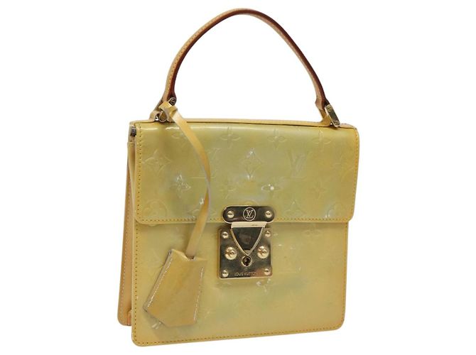 LOUIS VUITTON Monogram Vernis Handtasche Spring Street Grau M91029 LV Auth MY048