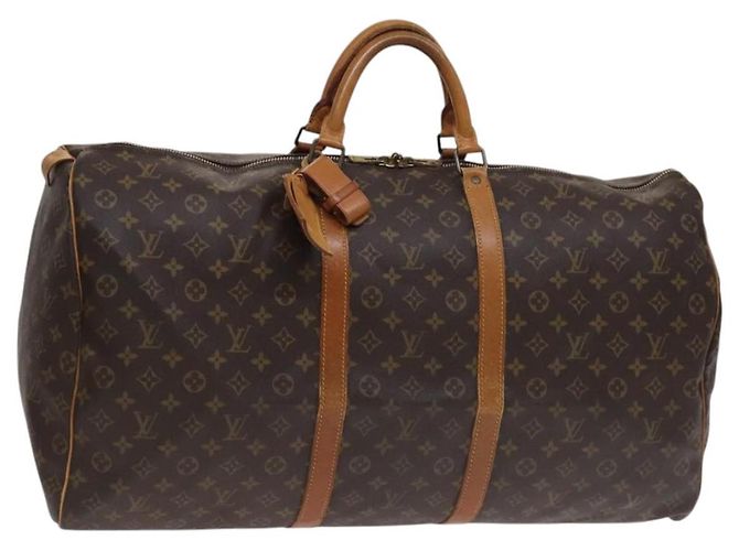 LOUIS VUITTON Monogram Keepall 60 Bolsa Boston M41422 LV Auth 110381 Monograma