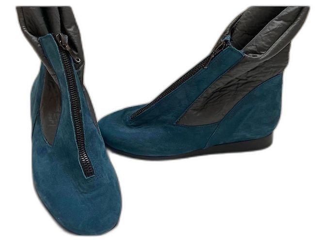 Autre Marque Botas Arche Azul e Cinza de Nubuck e Nylon