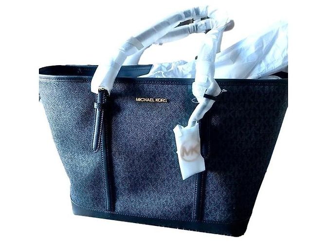 Borsa tote Michael Kors in pelle nera Nero