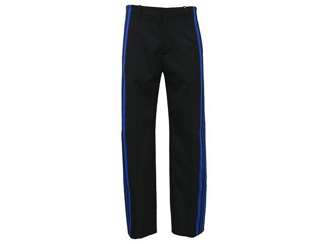 Day Pantaloni in twill a righe Balenciaga in cotone nero