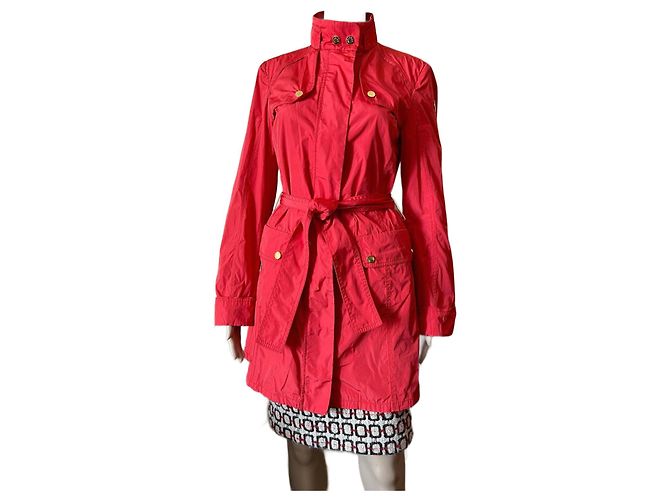 Jaqueta Moncler Vermelha de Poliéster Vermelho