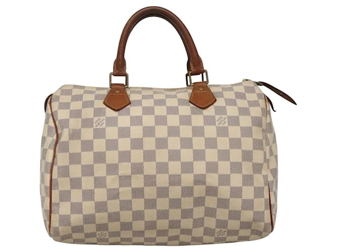Louis Vuitton Speedy 30 White Cloth  ref.2099577