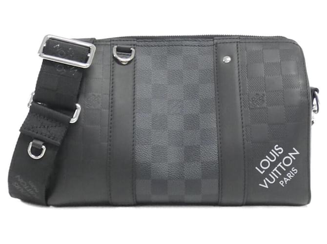 Louis Vuitton City Keepall Black Cloth  ref.2099617