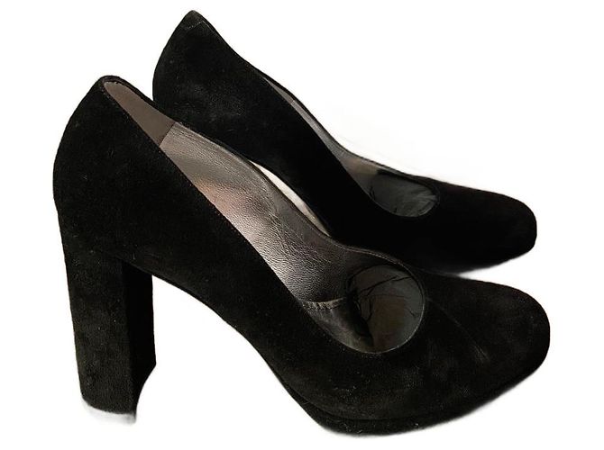 Escarpins Free Lance en daim noir à bout rond Taille 39