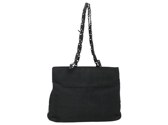 PRADA Borsa Tote Nylon Nera Auth ti2918 Nero