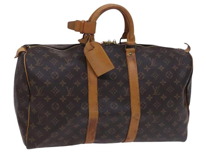 LOUIS VUITTON Monogram Keepall 45 Bolsa Boston M41428 LV Auth EC160 Monograma