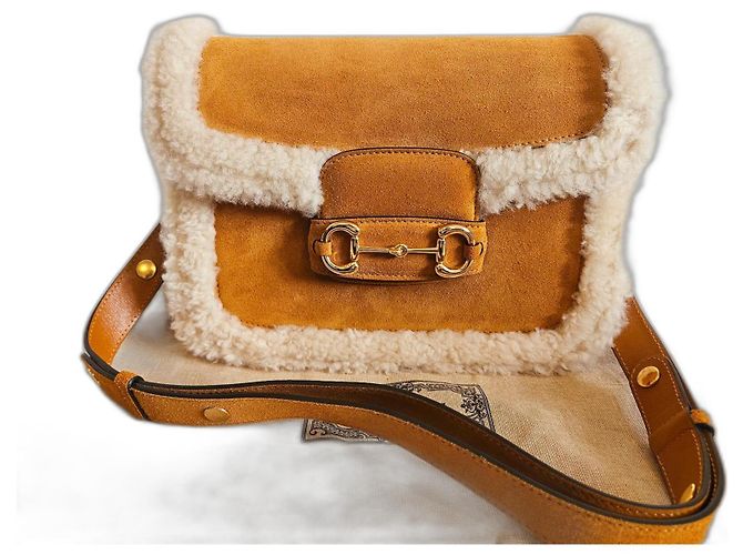 Gucci horsebit 1955 aus Schaffell Kamel