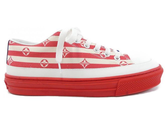 Sneaker rossi e bianchi Louis Vuitton Bianco Rosso