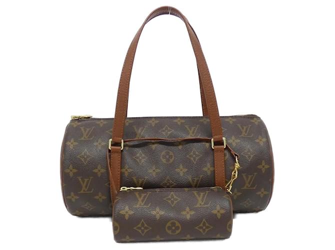 Louis Vuitton Monogram Papillon Handbag Brown Cloth  ref.2101885