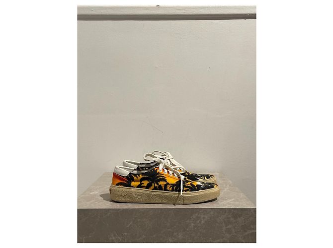 Sunset Sneaker SAINT LAURENT T.EU 37 Stoff Orange