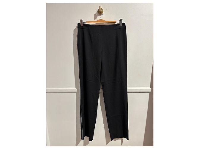 CHANEL Hosen T.International XL Polyester Schwarz