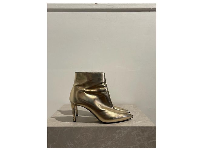 Botas de cano curto Balenciaga douradas T.37 Dourado