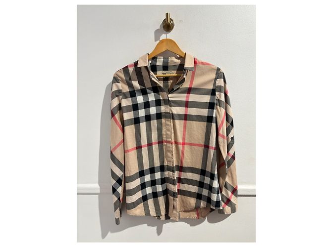 BURBERRY Top T.Internazionale S Cotone Beige