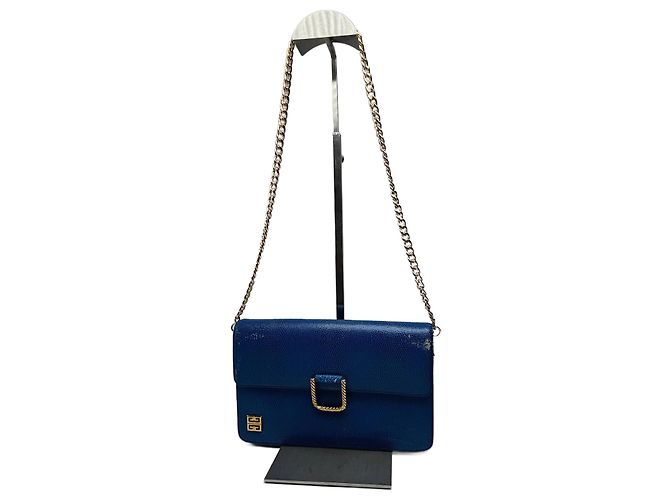 Vintage Givenchy 4G leather Bag Blue