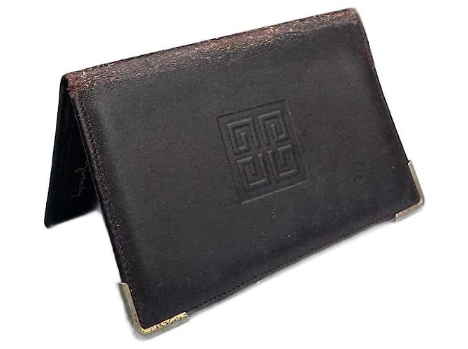 Vintage Givenchy Leather Card Holder Brown