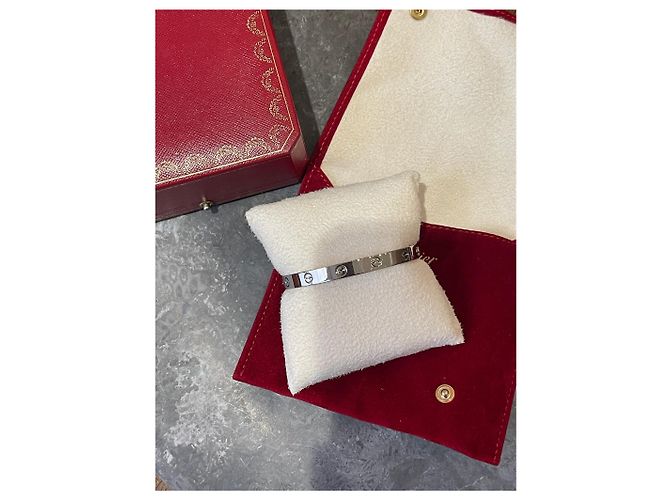 Love Pulseiras CARTIER T. Ouro branco Prata