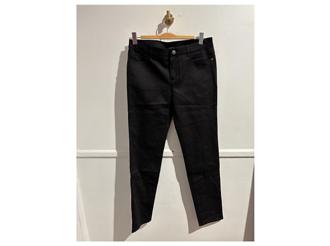Jeans CHANEL T.FR 42 Cotone Nero