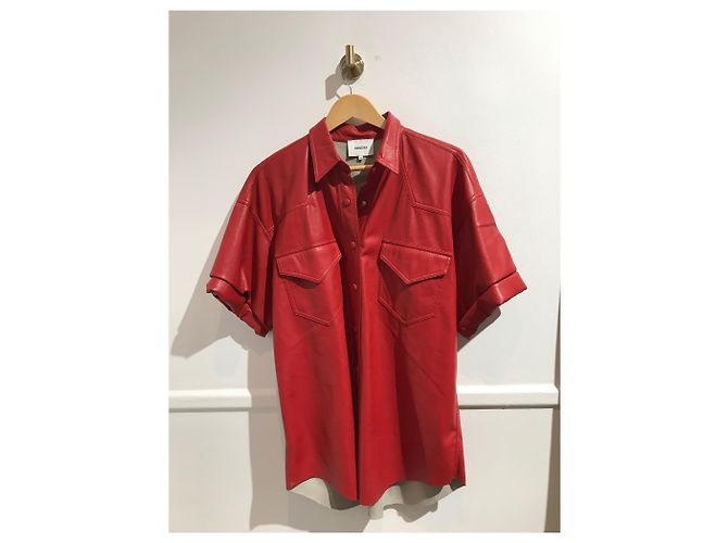 Nanushka Hemd rot T.M