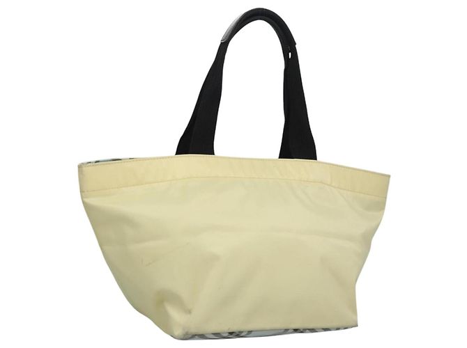 Autre Marque Burberrys Blue Label Tote Bag Nylon Yellow Auth ti2803