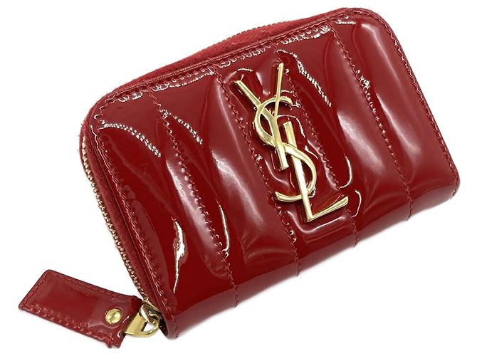 Monedero Saint Laurent YSL en rojo Roja