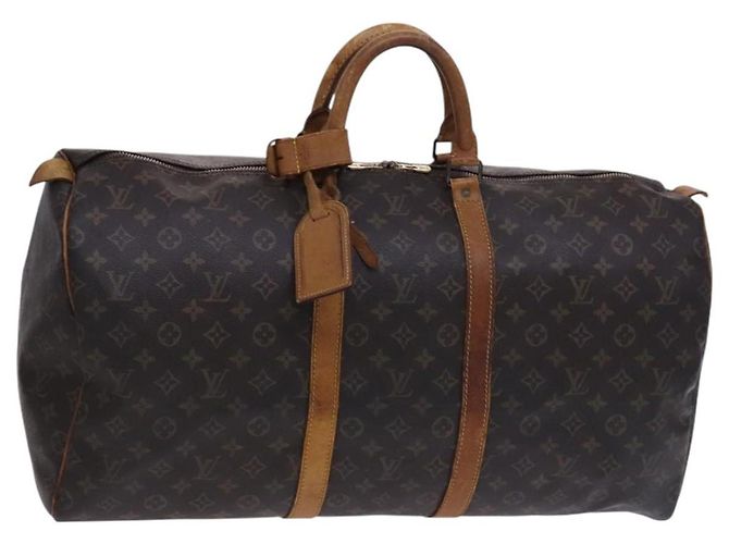 LOUIS VUITTON Monogram Keepall 55 Sac de Boston M41424 LV Auth EC242 Monogramme