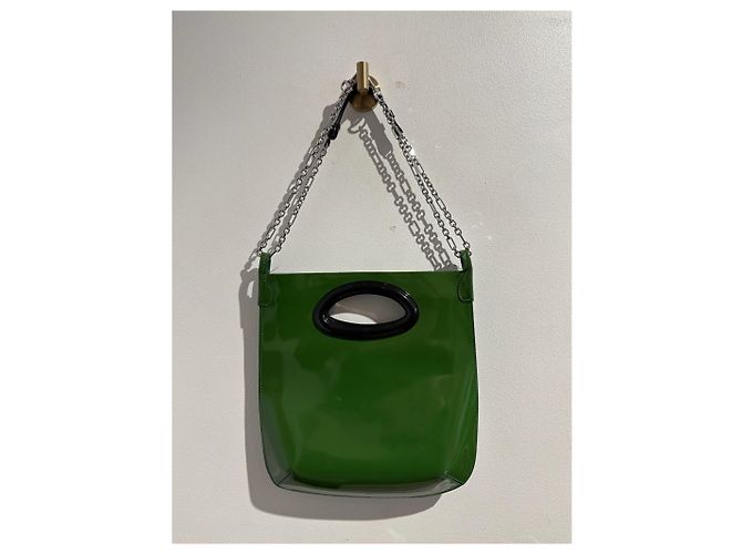 MARNI Sacs à main T. Cuir Vert