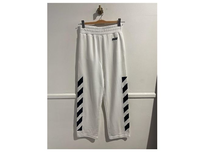 Off White OFF-WHITE Hose T.International XS Baumwolle Weiß