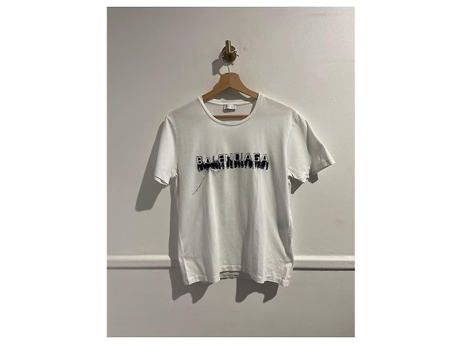 BALENCIAGA Tops T.International S Baumwolle Weiß