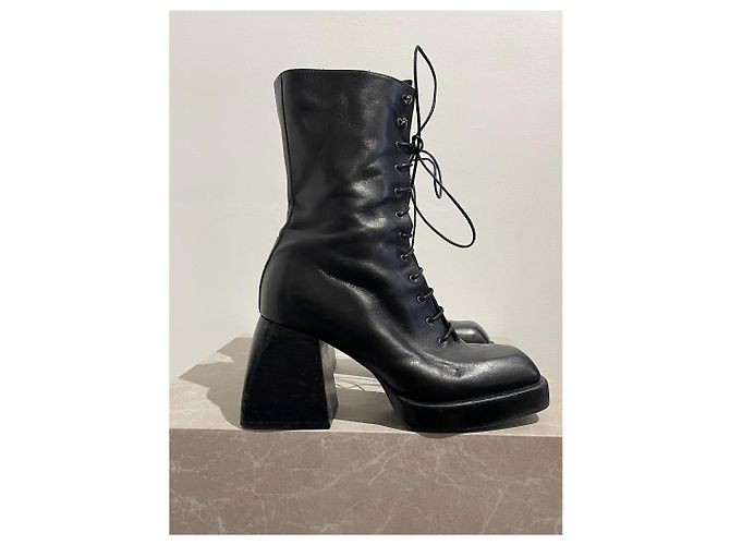 Botas NODALETO T.EU 37 Cuero Negro