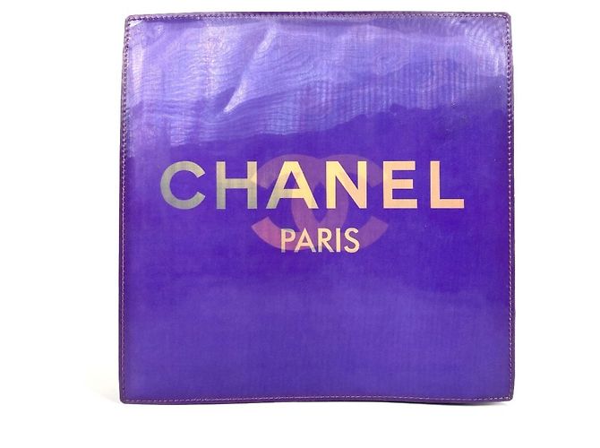 Bolsa de ombro de vinil roxa Chanel Roxo