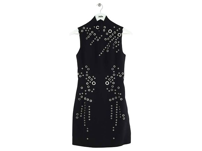 Thierry Mugler Schwarzes Wollkleid